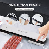 30CM Plastic Bag Vacuum Sealer Packaging Machine Powerful Degasser Bag Sealing Machine for Wet Dry Food Bag Sealer Packer Home