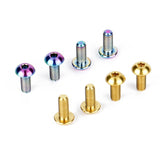Dropship-6Pcs Titanium TC4 Bolts M5X12mm Hex Head for Bicycle Bottle Cage Install T MTB Mountain Bike Ti Parts Screws