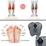 Foot Massager Foldable Foot Massage Pad 10 Mode 20 Level Intensity Built-in Battery LCD Screen USB Charge for Feet Pain Relief