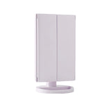 LED Makeup Vanity Mirror Magnification Lights Professional Tri-Fold 2X 3X Portable Cosmetic Makeup Portable Design