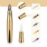 Double Use Permanent Makeup Machine RCA Tattoo Machine Rotary Tattoo  Pen With 2 Heads Dual Type Gift Cartridge Needles