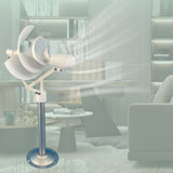 10W Miniature Spiral Wind Turbine Scientific Experiment Power Lamp White Solar Wind Generator Model with LED Light 320mm