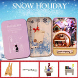 CUTEBEE DIY Dollhouse Wooden doll Houses Miniature Doll House Furniture Kit Casa Music Led Toys for Children Birthday Gift