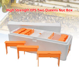 High Strength EPS Bee Hive Mini Mating Box Mating Beehive with Plastic Frames Beekeeping Pollination Box Nuc Beehive
