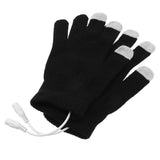 1 Pair USB Warm Gloves USB Heated Gloves Winter Warm Cotton Gloves Electric Gloves Touch Screen Mittens  Hand Warmer