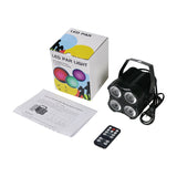 SUNART 4 Eyes LED Par Can Stage Effect Lighting For DJ Disco Home Party DMX Control Sound Auto Remote Mode RGBW 4 in 1 Wash Lamp