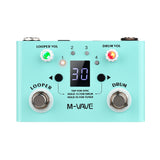 M-VAVE LOST TEMPO Effect Pedal Drum &amp; Looper Effector Double Footswitch Looper Pedal 30 Drums &amp; 4 Loops High Precision Tuner