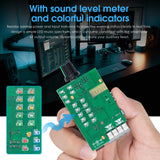 USB Digital Mini bluetooth 5.0 Digital Amplifier Board DAC Amp w/Sound Level Meter 50W*2 Without Power Adapter Green