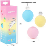 3 Pcs Simulation Sound Cat Ball Toys for Cats Pet Interactive Catnip Funny Toy Selfplaying  Kitten Toy Training Supplies for Cat