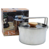 Outdoor Camping Cookware Stainless Steel Kettle Pot Teapot Picnic Trekking Travel Hiking Camping Cooking Equipment