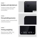 3kg/0.1g Hidden Screen Hand Brew Coffee Scale Digital Scale With Timer High Touch Kitchen Scale Charging Weight Balance With USB