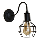 Vintage Led Wall Light Retro Loft Industrial Wall Lamp Black E27 Iron Simple lampshade Cage Guard Sconce Indoor Lighting Fixture