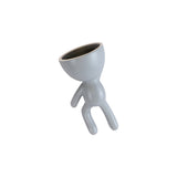 Human Shaped Gift Succulent Pot Ceramic Planter Office Craft Small Home Decor Multifunctionmu Garden Patio For Desktop Balcony