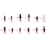 700pcs Rivet Fastener Plastic Retainer Rivet Trim Moulding Retainer Clip Rivet Fastener for Motor Auto Car