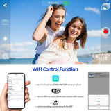 4K Ultra HD 48MP Camcorder Video Camera Wifi APP Control 3.0 inch for YouTube Live Streaming 30X Digital Zoom IR Night Vision