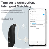Mini Bluetooth Hearing Amplifiers Rechargeable Digital Hearing Aids Audifonos Ear Sound Amplifier Enhancer Call Music TV