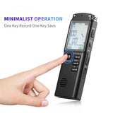 1536kbps Digital Voice Recorder Audio Sound Recorder MP3 Player Lossless Noise Reduction Long Distance Stereo Dictaphone