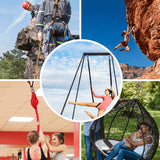 30KN Safety Rotational Device Hanging Accessory Hanging Kits Web Tree Swing, Swing Setting, Aerial Dance  Hanging Hammock