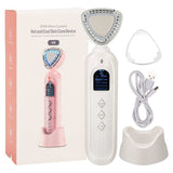 Hot Cold Facial Massager 3 Gears EMS Lifting Reduce Wrinkles Pore Cleaning Tightening Beauty Device with Red Blue Light
