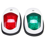 2Pcs Universal LED Side Light Signal Lamp Side Marker Light Navigation Lamp For Marine Boat Yacht Truck Trailer Van