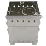 Outdoor Multi-Function Stainless Steel Wood Stove Camping Incinerator Hanging Stove Picnic BBQ Grill Camping Stove