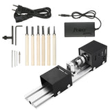100W Mini Beads Machine Miniature Lathe DIY Woodworking Buddha Pearl Lathe Grinding and Polishing Beads Wood Working