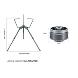 Camping Stove Rack with Adapter Windproof Pot Rack Camping Stove Stand Bracket Holder Stove Support for Camping Hiking Picnic