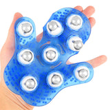 9 Balls Roller Massage Palm Shaped Body Massager Glove Stress Relief