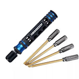 6.35mm Hex Screwdriver Bit 1.5/2/2.5/3mm 4 In 1 Batch Head Set For RC Airplane Aircraft Model Disassembly And Repair Tool