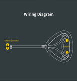 Wifi Dual Band Extension Cable Antenna With 1.2M Cable SMA Magnetic Base 2*6dBi for Router Wireless Network Card PCIE Adapter