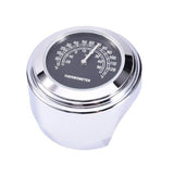 1Pc 26mm / 1" Universal Chrome Waterproof  7/8 Motorcycle Handlebar Mount Temp Thermometer For Harley