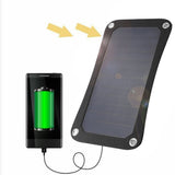 10W 5V Solar Panel Portable Sunpower Solar Cells USB Mobile Phone Photovoltaic Charging Power Bank With Suckers and Carabiner