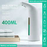 400ML Automatic Soap Dispenser Hand Free Touchless Sanitizer Bathroom Dispenser Smart Sensor Liquid Soap Dispenser For Bathroom