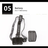 2021 new Outdoor headlights led highlight night lights Portable dry battery night  Mini focusing camping fishing riding lighting