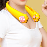 Sports Mini Neck Fan Leafless Fan 2000MAh Lasts 6H USB Charging Household Outdoor Lazy Portable Mute Neck Fan