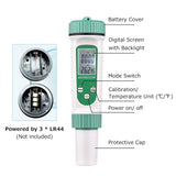 6 in 1 Digital Water Quality Tester Water Quantity Monitor PH/ EC/ TDS/ SALT/ G.S/ Temperature Portable Testing Meter Analyzer