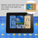 Wall Desk Alarm Clock Weather Station Digital Thermometer Hygrometer Wireless Sensor Forecast Temperature Watch 2 Colors