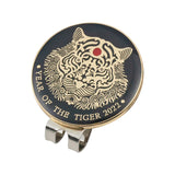 6 Pcs/Set Golf Ball Marker Hat Clip Magnetic Golf Hat Clip Removable Metal Golf Cap Clips Mark Ball Position Golf Accessories