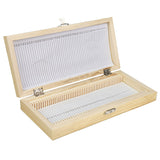 Wooden Microscope Slides Box 50pcs Biological Pathological Slides Storage Box Portable Rectangle Holder Case
