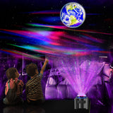 Music Speaker Star Galaxy Projector Rechargeable Aurora Light for Bedroom Night Light Nebula Lamps for Room Party Christmas Gift