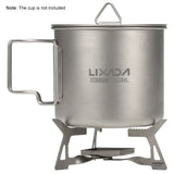 Titanium Alcohol Stove Compact Ultralight Folding Outdoor Camping Titanium Solidified Alcohol Stove Burning Furnace