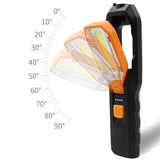 USB Rechargeable LED Flashlight Work Light Lamp LEDs Torch Support Stand Swivel Hook for Camping Workshop Car Repair