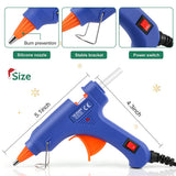 20W Heating Hot Melt Glue Gun 30pcs Melt Glue Sticks For Kids School DIY Arts Crafts Projects Home Quick Repairs Power Tools
