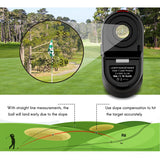 Borhold Golf Rangefinder 6X Rechargeable Rangefinder Yards With Slope Adjustment Fast Focus System Scanning