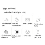 Digital Fingertip Pulse Oximeter Oled Color Display Heart Rate Oximeter Blood Oxygen Saturation Monition Tester Oximeter