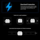 SONOFF DUAL R3 2 Gang Dual Relay Module DIY MINI Smart Switch Power Metering Control via eWeLink Alexa Google Smart Home