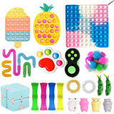 Fidget Sensory Toy Stress Anxiety Relief Autism Toys Set Push Kit Bubble Fidget Sensory Toys for Kids Adults Decompression Gift