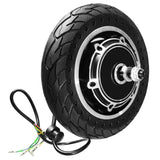 10'' E Scooter Front Tire Motor E Scooter Wheel 48V 500W Brushless Dis Brake Hub Motor E Bike Replacement for KUGOO M4/M4 PRO