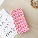 New 20cm Pencil Case Push Bubble Toy Autism Pop Its Stress Reliever Toys Children Learning Pencil Case Anti-stress Fidget Toys