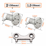 316 Stainless Steel Fuel Water Waste Diesel Gas Key Cap Filler Marine Boat Hardware Deck Filler for Vans Boat Yacht